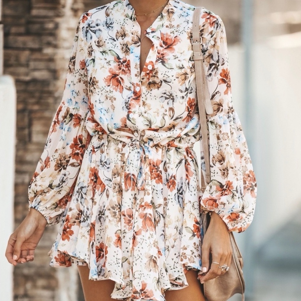 Floral Print Women's Dress